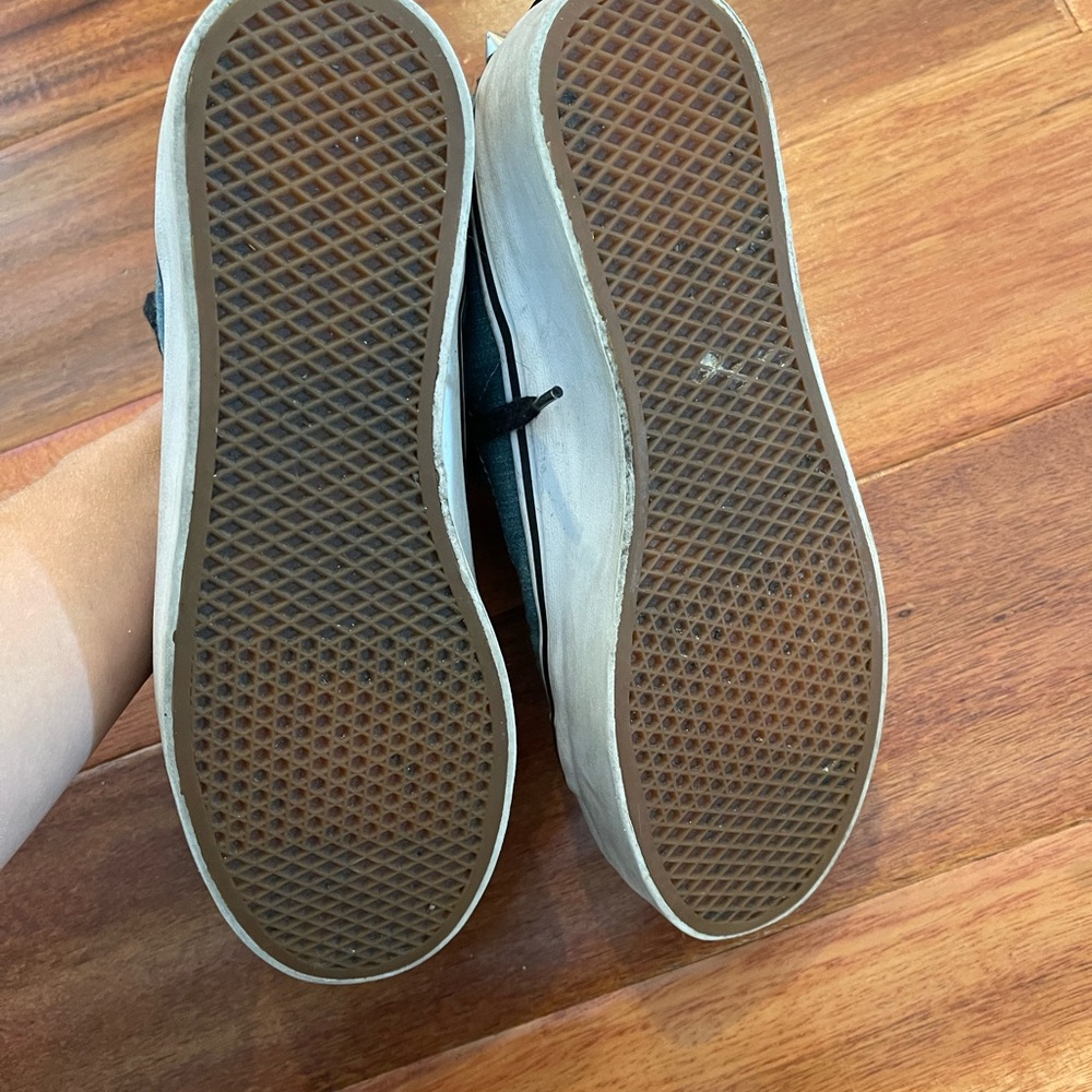Vans Blue Denim High-Top Sneakers - Picture 4 of 5